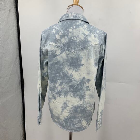 Levis Shirt Womens S Small Breeze White Pearl Snap Buttons Long Sleeves Western - Picture 5 of 12